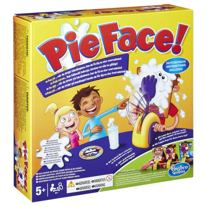 Pie Face børnespil flødeskum