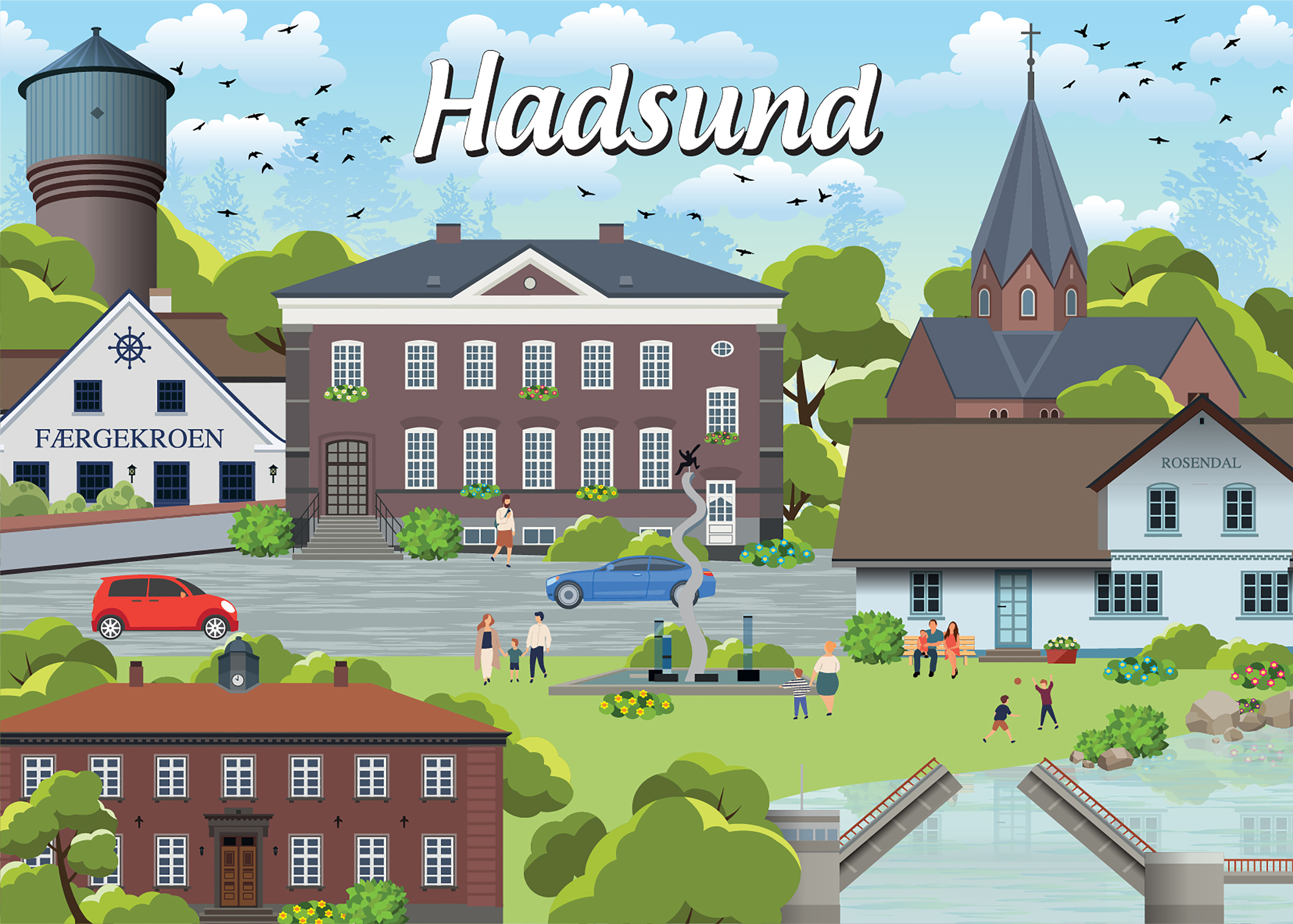 Danske byer: Hadsund, 1000 brikker
