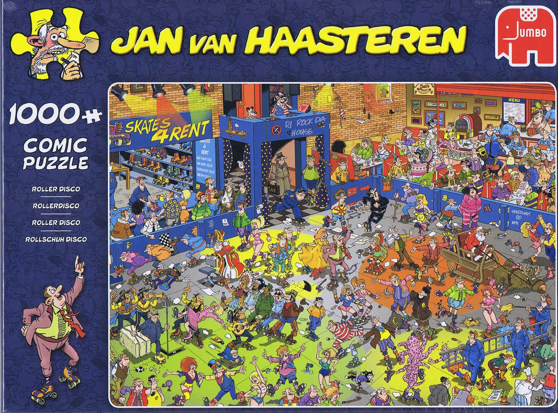 Jan van Haasteren - Roller Disco - 1000 brikker