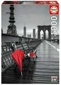 Red Umbrella - Brooklyn Bridge, 1000 brikker (1)