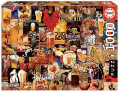 Vintage Beer Collage - 1000 brikker (1)