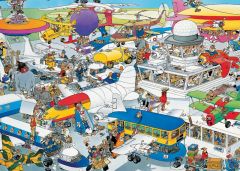Jan van Haasteren: Den travle lufthavn - 1000 brikker (3)