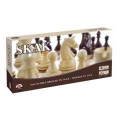 Skak/Dam med Magnetiske brikker (1)