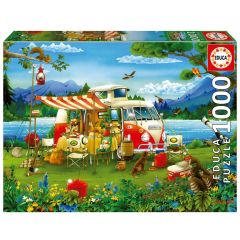 Jan van Haasteren: Campingferie - 1000 brikker (1)