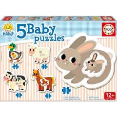 Baby Puzzles - The Farm - 2-4 brikker (1)