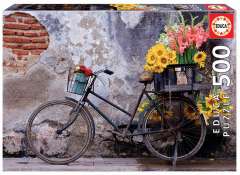 Bicycle with Flowers - 500 brikker (1)