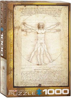 Leonardo da Vinci – Vitruviusmanden, 1000 brikker (1)