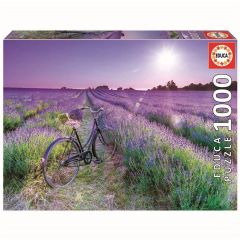 Cykel på lavendelmark - 1000 brikker (1)