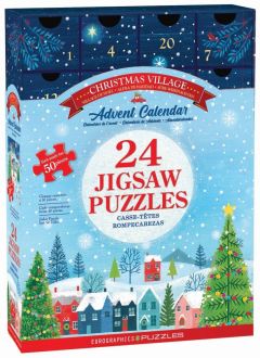 Julekalender - Landsbyen ved juletide (24 x 50 brikker) (1)