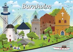 Danske byer: Bornholm, 1000 brikker (1)