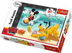 Disney - Mickey and Pluto at the beach, 30 brikker (1)