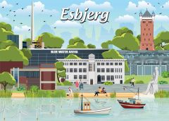 Danske byer: Esbjerg, 1000 brikker (1)