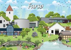 Danske byer: Farsø, 1000 brikker (1)