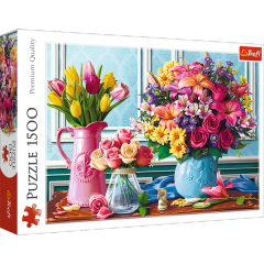 Blomster i Vaser - 1500 brikker (1)