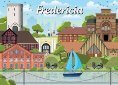 Danske byer: Fredericia, 1000 brikker (1)