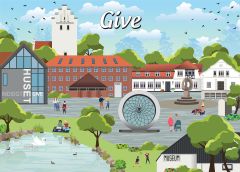 Danske byer: Give, 1000 brikker (1)