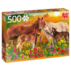 Heste På Engen - 500 brikker (1)
