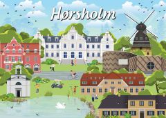 Danske byer: Hørsholm, 1000 brikker (1)