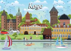 Danske byer: Køge , 1000 brikker (1)