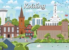 Danske byer: Kolding, 1000 brikker (1)