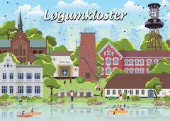 Danske byer: Løgumkloster, 1000 brikker (1)