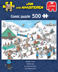 Jan van Haasteren: Rensdyr Løbet - 500 Brikker (3)