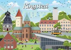 Danske byer: Ringsted, 1000 brikker (1)