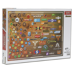 Terraforming Mars: Logos Puslespil - 500 brikker (1)