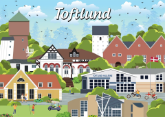 Danske byer: Toftlund, 1000 brikker (1)