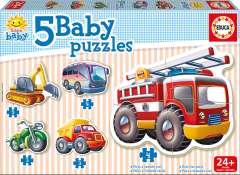 Baby Puzzles - Vehicles, 3-5 brikker (1)