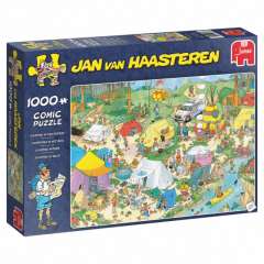 Jan van Haasteren - Camping in the Forest - 1000 brikker (1)