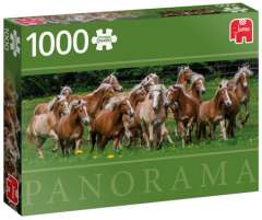 Halfinger Horses - Panorama - 1000 brikker (1)