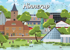 Danske byer: Hinnerup, 1000 brikker (1)