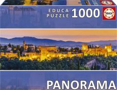 Spanien: Alhambra, Panorama - 1000 brikker (1)